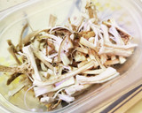 捨てないで！椎茸の軸の佃煮作り方1写真