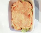 親父特製キャベツと鶏ひき肉のはさみチーズ作り方3写真