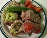 計量不要！レタスと夏野菜の肉巻き☆作り方7写真