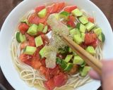 おだしと夏野菜で冷たいパスタ作り方7写真