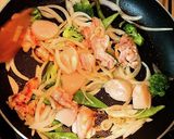 2度美味しい♥️八宝菜と餡かけ焼きそば作り方2写真