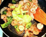 2度美味しい♥️八宝菜と餡かけ焼きそば作り方6写真