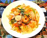 2度美味しい♥️八宝菜と餡かけ焼きそば作り方8写真