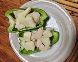 ピーマンとサラダチキン、とろけるチーズ作り方3写真