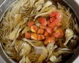 舞茸とあったか素麺の卵とじ♪作り方4写真