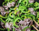 牛肉とゴーヤの甘辛ヨシダソース炒め作り方3写真