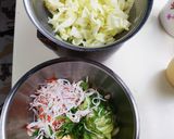 カニかまとキャベツの白味噌マヨネーズ和え作り方3写真