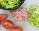 夏の冷やし中華弁当作り方1写真