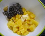 レンジで簡単！じゃがバタの塩昆布和え作り方3写真