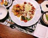 お父さんが作った✨ウインナーの花の卵焼き作り方6写真