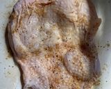 鶏もも肉のトリュフオイル香り蒸し焼き作り方1写真