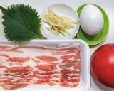 豚バラ肉とトマトと卵のサッパリ炒め作り方1写真