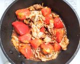 豚バラ肉とトマトと卵のサッパリ炒め作り方4写真