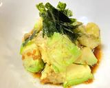 エイジングケア！アボカドにんにく醤油和え作り方3写真