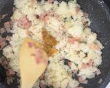 はちみつ梅のオリーブオイル漬梅炒飯作り方5写真