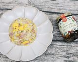 はちみつ梅のオリーブオイル漬梅炒飯作り方7写真