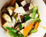 肉無豆腐簡単きな粉味噌カツ風味野菜炒め作り方14写真
