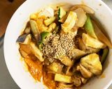 肉無豆腐簡単きな粉味噌カツ風味野菜炒め作り方18写真