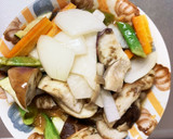 簡単ほんのり洋風豚こま大根青椒肉絲風作り方13写真