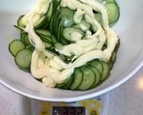 きゅうりとツナマヨのサラダ＋サラダうどん作り方2写真