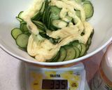 きゅうりとツナマヨのサラダ＋サラダうどん作り方3写真