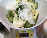 きゅうりとツナマヨのサラダ＋サラダうどん作り方5写真