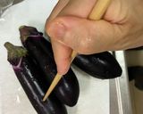 鮮やかナスとミョウガのマリネ　作り方1写真