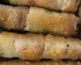 簡単♪つるむらさきの甘辛味噌肉巻き作り方6写真