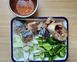 さば缶とたっぷり野菜のキムチ炒め作り方1写真