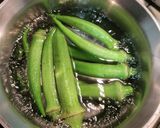 お野菜ぺろりメニュー[ねぎ塩オクラ]作り方1写真