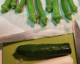お野菜ぺろりメニュー[ねぎ塩オクラ]作り方2写真