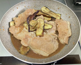 ナスと豚肉の生姜焼き大根おろし添え作り方2写真