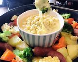 フライパンで♫コーンクリームフォンデュ♡作り方10写真