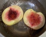 白桃の甘さ控えめコンポート♪作り方3写真