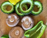 いろいろ野菜の肉詰め作り方2写真