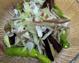 薬味たっぷり♪焼き茄子の冷やしたぬき蕎麦作り方12写真