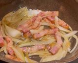 ペンネ　そら豆と落花生のクリームソース作り方7写真