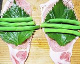 お弁当に！簡単；豚肉の大葉、いんげん巻き作り方4写真
