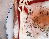 簡単★目玉焼きドテトースト作り方5写真