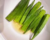 レンジで3分　オクラのお浸し作り方2写真