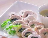 レンジ4分★大葉チーズチキンロール★節約作り方9写真