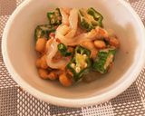 副菜、おつまみに　オクラ納豆イカそうめん作り方5写真