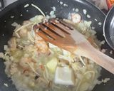 シーフード醤油バターパスタ作り方5写真