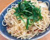 シーフード醤油バターパスタ作り方6写真