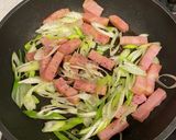 ネギとベーコンの醤油パスタ作り方2写真
