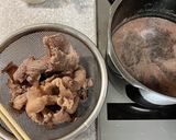 牛すじの下茹で作り方1写真