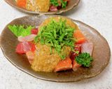 お刺身や茹でオクラに♪海苔とろろがけ作り方6写真
