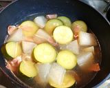 冬瓜とズッキーニのプロシュート生ハム煮作り方4写真