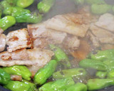 ししとうと豚ばら肉のオイスターソース炒め作り方6写真
