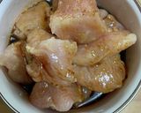 鶏の唐揚げ　焼肉のたれ味作り方1写真